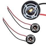 iJDMTOY 1156 7506 Wiring Harness Sockets Compatible with LED Bulbs, Turn Signal Lights, Backup Lights