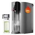 [ Instant Hot ] Waterdrop C1-G Countertop Reverse Osmosis System, NSF/ANSI 58&372 Certified, 6 Stage Hot RO Water Filter, No Installation Required, 3:1 Pure to Drain, Glass Bottle Included