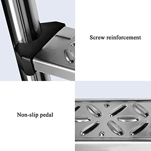 Escalera para piscina acero inoxidable 3 peldaños antideslizante miniatura 4