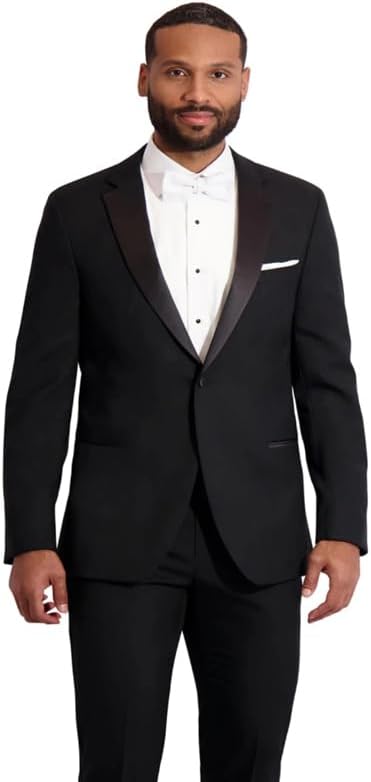 Neil Allyn Men's Wool One Button Notch Tuxedo (Traditional Fit)