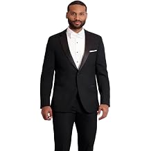 Neil Allyn Mens Wool One Button Notch Tuxedo Traditional Fit