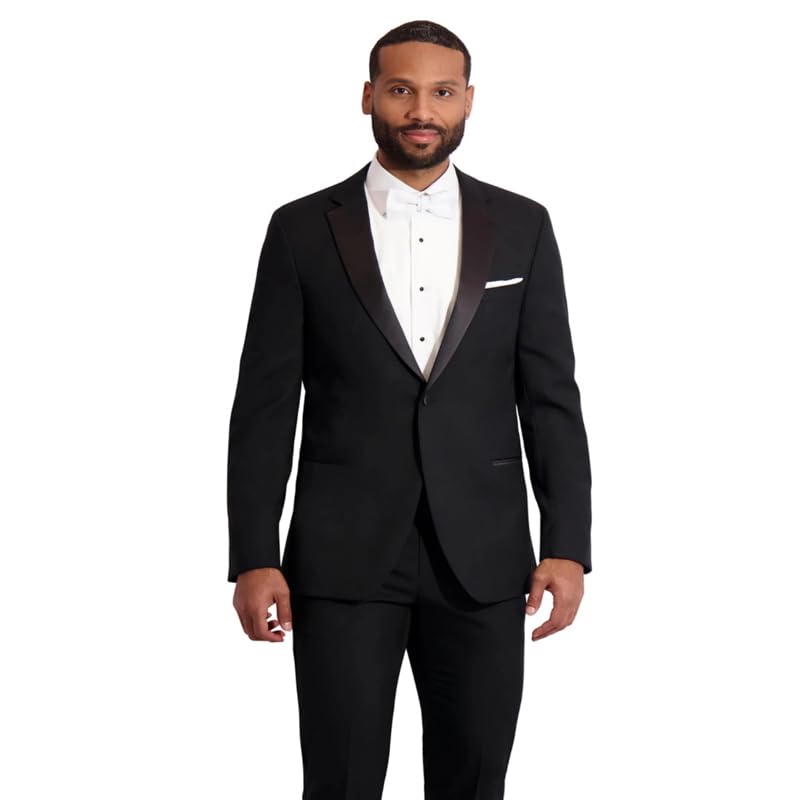 Neil Allyn Men's Wool One Button Notch Tuxedo (Traditional Fit)