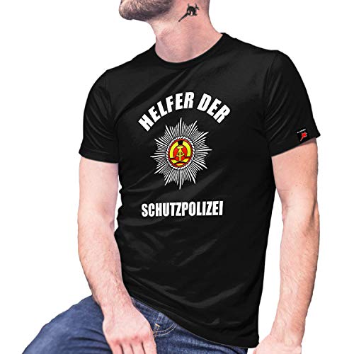 T-shirt Helfer der Schutzpolizei #30220 noir en taille XX-Large