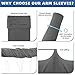 BHYTAKI 6 Pairs Arm Sleeves, Compression Arm Sleeves for Men Women,UPF50 UV Sun Protection Cooling Sleeves for Work Sport Tattoo Cover Up