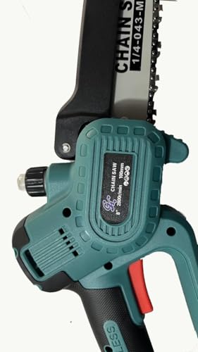 Image of ◆ Heavy Cordless Chainsaw - 8 inches, 21V Battery Powered ◆ Portable Multipurpose Gardening Working for Wood Cutting, Pruning & Tree Trimming ◆◆