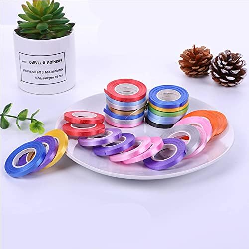 12 Colours Balloon Ribbon 130 Yard Satin Ribbon for Gift Wrapping, Christmas Ribbon for Valentine Wedding Party Decoration(5mm Wide)