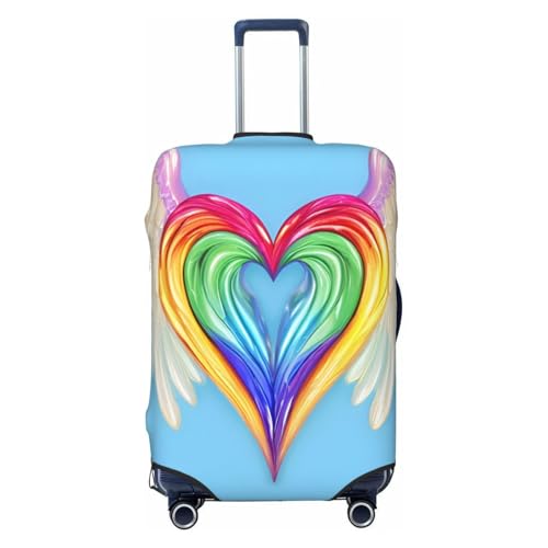 Valentine's Day Love Heart Print Fashionable Suitcase Cover Personalized Luggage Protector for Travel and Business