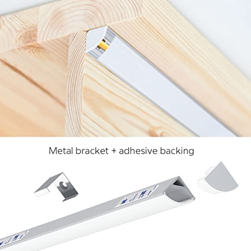 Superlightingled Es32 Pir Motion Sensor Led Stair Lights Indoor Stairway Ligthing Staircase Kit With 6000K White Cob Rigid Led Linear Light Daylight White Mini #TOP5