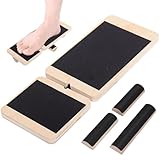 Balance Board aus Holz, Balance Brett für Erwachsene, Wackelbrett für das Training der Rumpfmuskulatur, Fußtrainer für Haltungskorrektur Knöcheldehnung, Übung Körper Gleichgewicht