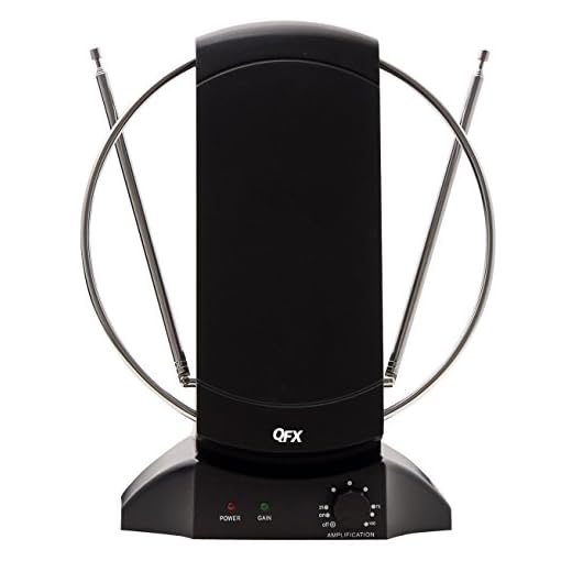 QFX ANT-101 HD/DTV/VHF/UHF/FM Radio 90° Rotating Antenna