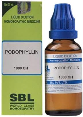 SBL WORLD CLASS HOMEOPATHY Podophyllin Dilution 1000 CH Free Pallas USA Sandalwood Perfume Oil One for Each Order