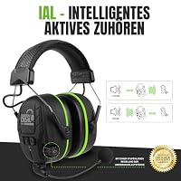 GREEN DEVIL Shield LD Aktiver Gehörschutz - elektronischer Gehörschützer mit Bluetooth 5.3 Technologie Integriertes Mikrofon EN352-konforme SNR 32dB für Mähen und Lärmintensive – Ansicht 7