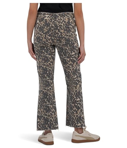 KUT from the Kloth Women's Kelsey High-Rise Ankle Flare with Raw Hem3