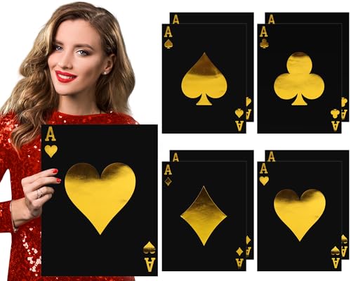 MotiMind 4 Cartas Tamaño Jumbo para Poker 15.8x12.6 pulg