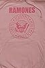 Ramones Hoodie Pink Hey Ho Seal Band Logo Official Unisex Pink Pullover S #3