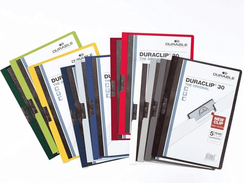 Chemise de présentation Duraclip 30 Durable verte sans perforation
