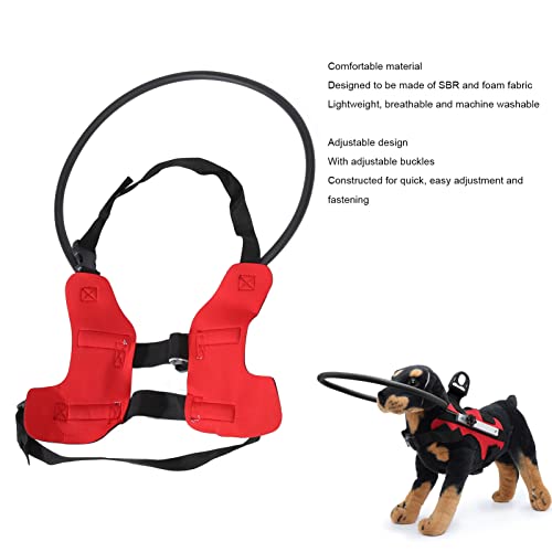 Blind Dog Bumper Collar, Adjustable Blind Pet Halo Reflective Strips for Home (S), Small - Image 4