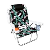 Hurley Deluxe Backpack Beach Chair, State Beach Black