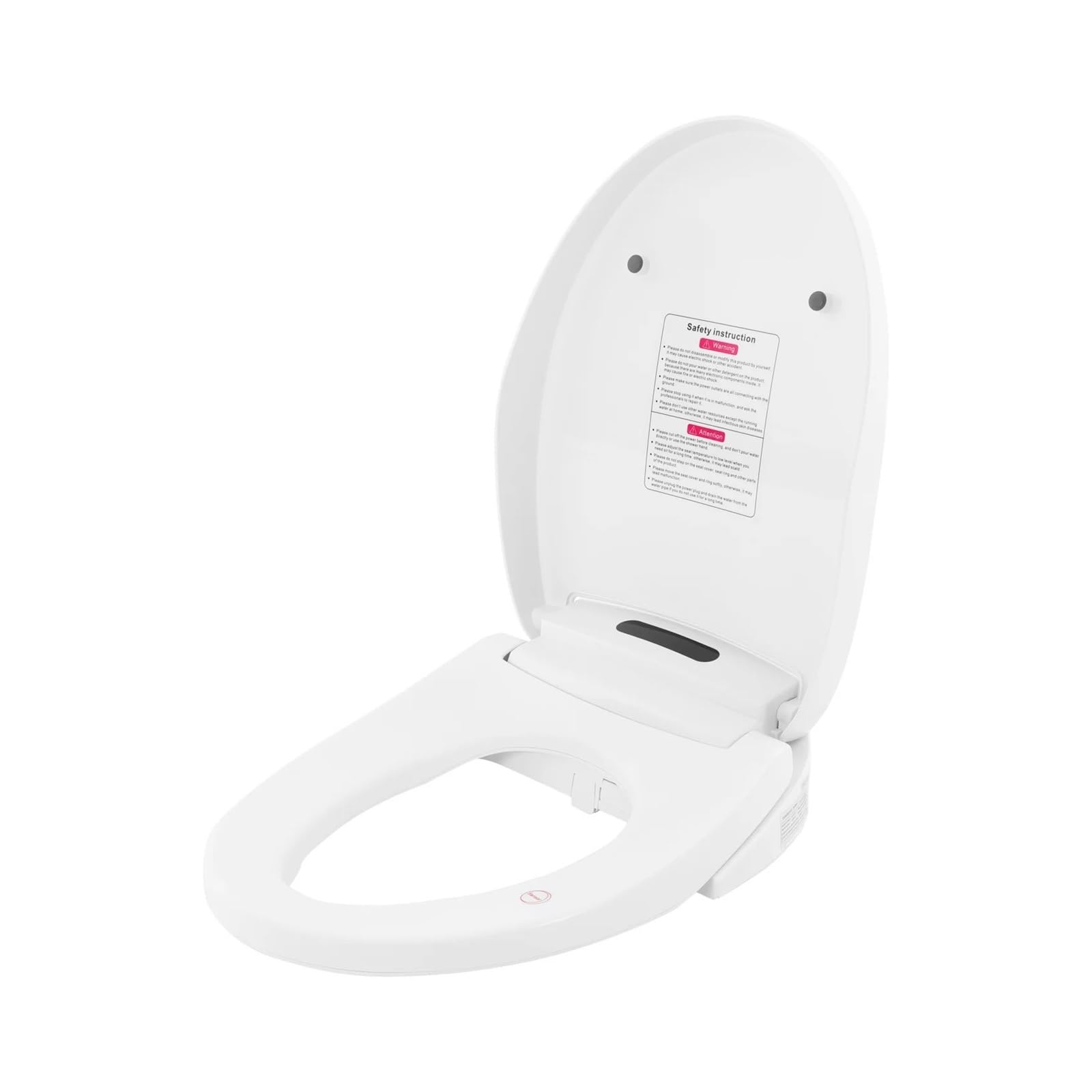 Sedile WC Bidet Riscaldato Intelligente Da 1300 W, Copriwater Elettrico 51 Cm A V, Telecomando/pulsanti Con Luce LED Robusto E Confortevole