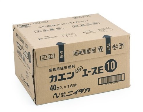 Amazon.co.jp: 固形燃料 カエン ニューエースE [10g] [40個*18袋](計