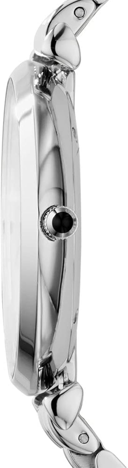 Emporio Armani orologio da donna a tre lancette in acciaio inossidabile, dimensione cassa 40 mm