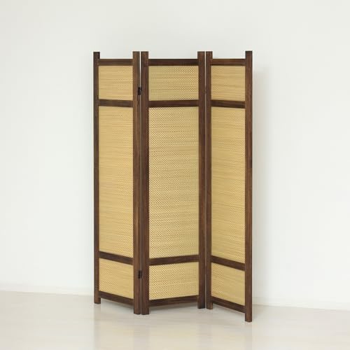 クロシオ3連パーテーション スクリーン 焼桐 焼桐スクリーン 高さ152.5