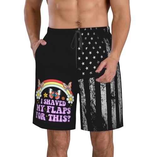 I Shaved My Flaps for This Fun Embarrassing Swim Trunks Hawaiian Beach Short Quick Dry Board Shorts Breathable Fit2