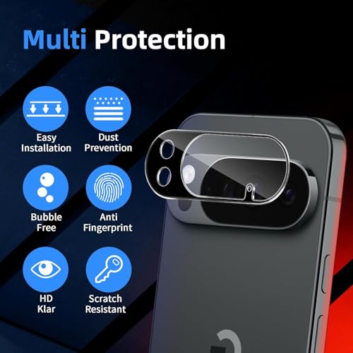 Image of Xmon Back Camera Lens Protector for Google Pixel 10 Pro XL (1 Pack) Premium Camera Glass Protector Guard, Anti-Scratch, Ultra-Clear, Easy Installation
