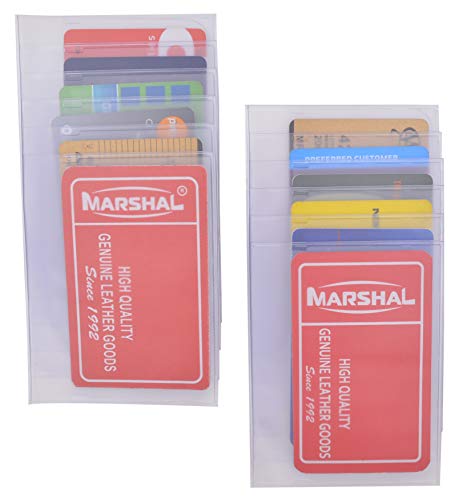 MARSHAL Checkbook Plastic Insert For Pictures Cards 6 Pages SET OF 2 Inserts2