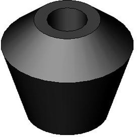 De-Sta-Co Clamp Accessories, Polyurethane Caps, Flat Tip, For spindle dia. 1/4 (1 Each)