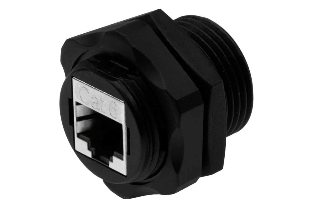 CAT6 RJ45 Shielded Industrial Panelmount Bulkhead Coupler