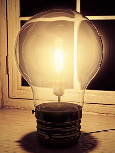 Kenroy Home 32462Ab Edison Table Lamp With Antique Brass Finish, Rustic Style, 18" Height, 11.438" Width, 11.438" Depth #TOP3