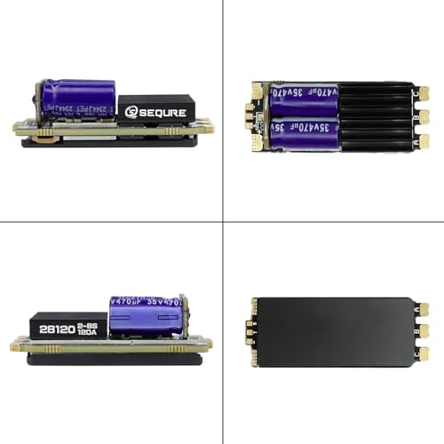 SEQURE 120A 2-8S ESC Brushless Motor Speed Controller for FPV Drones Freestyle Multi-axis Aircrafts Helicopters - BLHeli_32