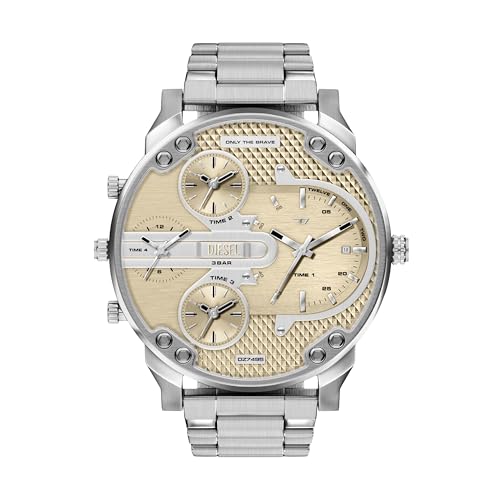 Image of Diesel Mr. Daddy Slim Silver Watch DZ7495