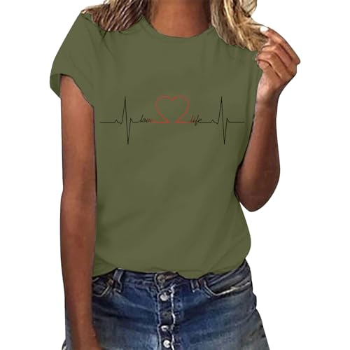 Camisa Larga Mujer Ofertas Ladies Short Sleeve Shirt Camiseta Halloween Camisetas con Estampado Blanca Camarera Deporte Suelta Camisas Manga Negro Verano Talla Grande De Vaquera Basica Amarilla