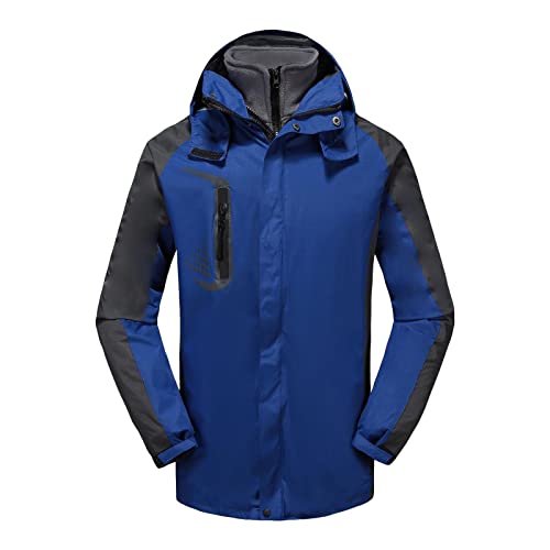 Vaveren Casaco masculino à prova de vento sobretudo impermeável jaquetas casuais jaqueta de inverno