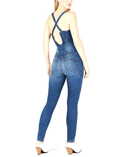 Guess denim bodycon jumpsuit Clearance