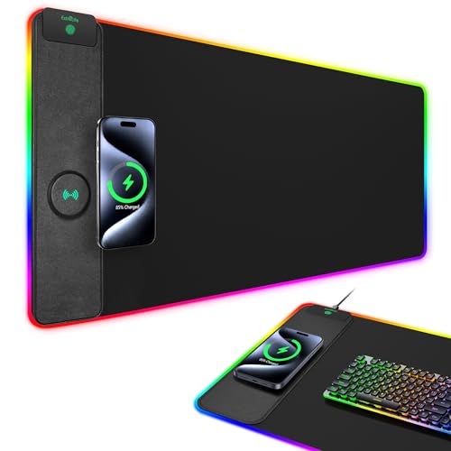 Tapis de bureau de jeu RVB étanche et ultra lisse pour joueur exigeant