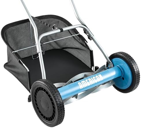 American Lawn Mower Company 1604-16 16-Inch 5-Blade Walk Behind Reel Mower with Grass Catcher - Thumbnail 2
