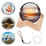 Memory Sphere Lamp - Video Crystal Ball,Ultrasound Baby Heartbeat, Or Family Moments Keepsake USB Rechargeable Led Glass Memory Sphere Gift (White)