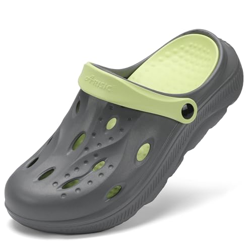 Womens Mens Arch Support Clogs Slip-on Garden Shoes...