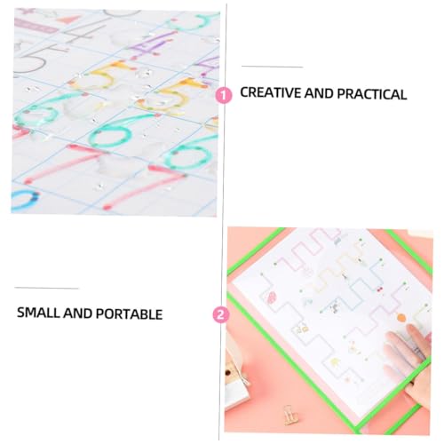 DIKACA 再利用可能透明ファイルポケット ドライイレース対応 書類収納 学校 オフィス用 環境に優しい干擦ファイル袋