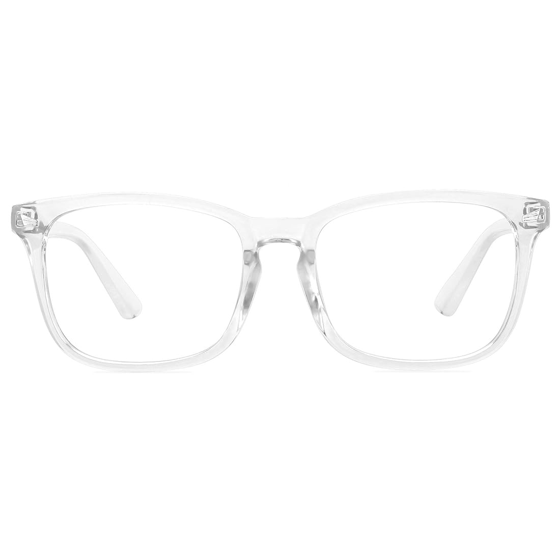 MEETSUN Blue Light Blocking Glasses Women Men, Anti Eye Strain Headache (Sleep Better),Computer Glasses UV400 Transparent Lens (Clear Frame Lens,53)