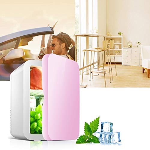 Mini-Kühlschrank Auto Gefrierschrank 8 Liter Minibar Tragbare mit Kühl und Heizfunktion Dual-Use Geräuscharme 28 db Kühlbox für Hotels