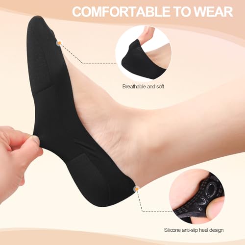 Image of No Show Socks Women with Sponge 6 Pairs Cushioned Sole