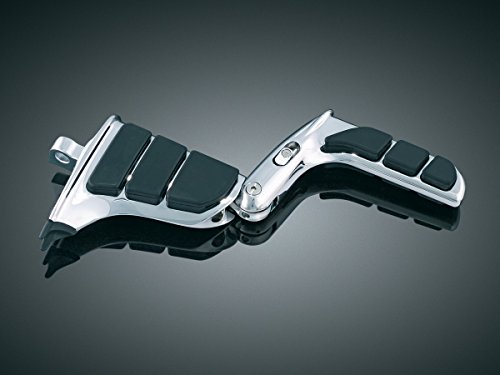 Kuryakyn 4466 Motorcycle Footpegs: Swingwing Cruise Pegs With Male Mount Adapters For 2010-19 Harley-Davidson Motorcycles, Chrome, 1 Pair #TOP4