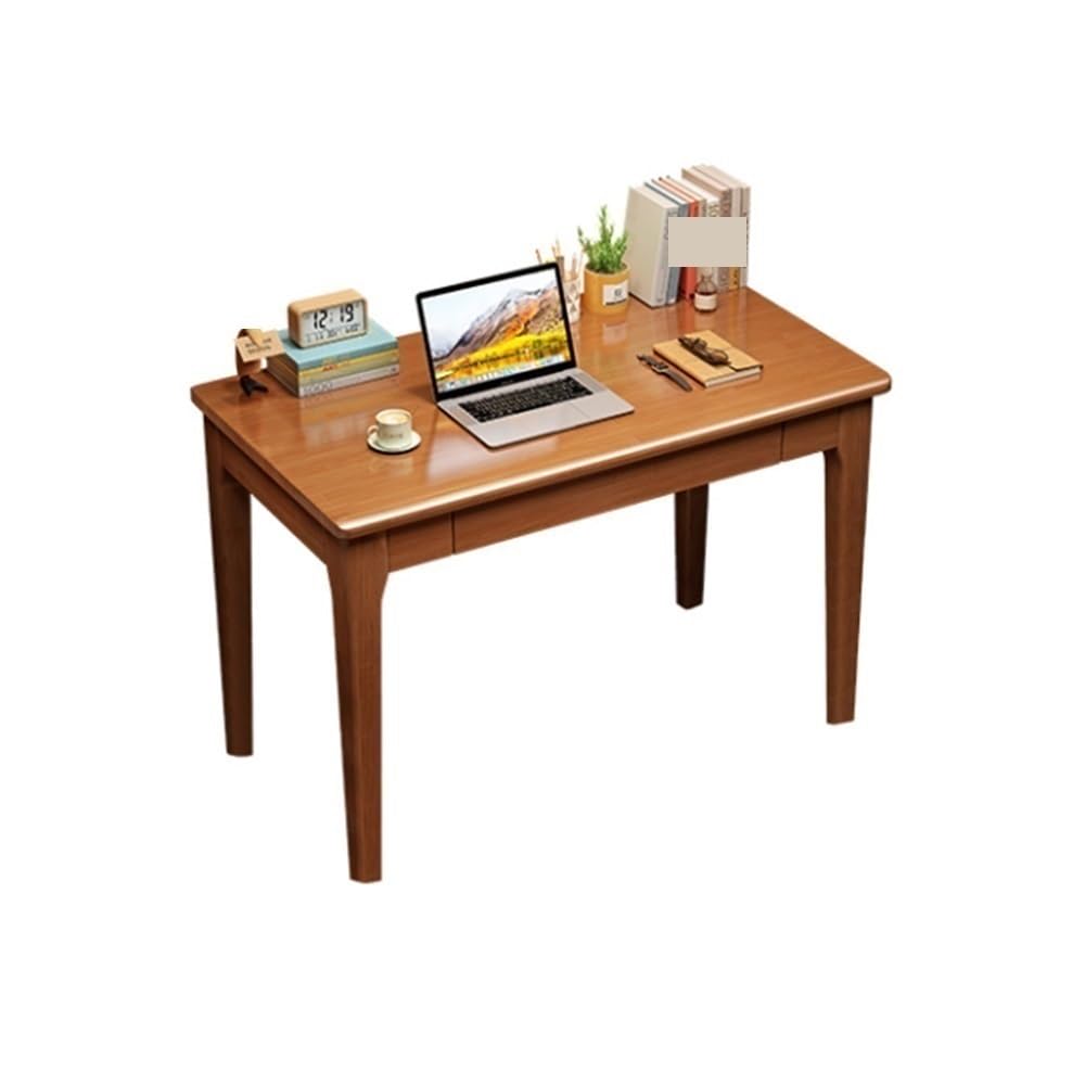 Ehzgqneg Solid Wood Narrow Desk, Bedroom Writing Desk with Drawers, Office Desk for Home Use, Simple Computer Desk Suitable for Office, Bedroom, Study