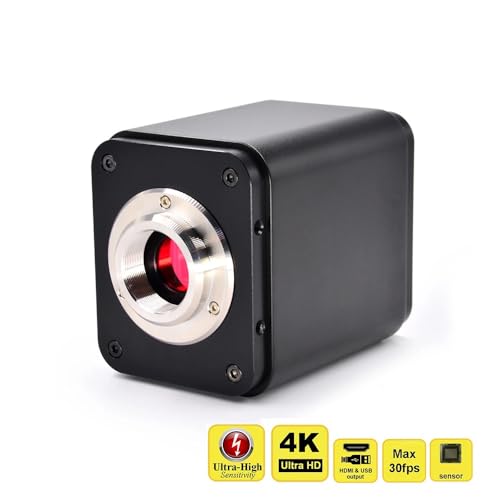 Cyfrowa kamera mikroskopowa, 4K Ultra HD 30 kl./s, wyjście HDMI i USB, wysoka czułość z czujnikiem CMOS IMX485 1/1,2'