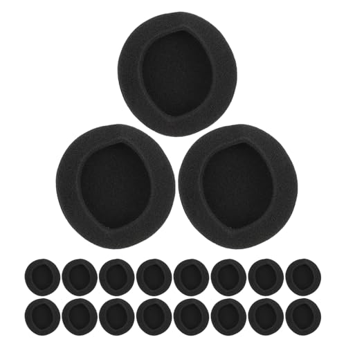 DIYEAH 24 Stück Teiliges Ohrpolster Ersatz Ohrhörer Schaumstoffbezüge Geräuschdämpfend Weich Abnehmbar für Headsets Büro Telefon Kopfhörer Schutz