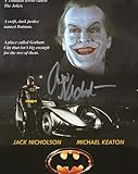 RP Jack Nicholson Signed Joker Photo 8x10, Reprint COA Certificate of Authentication Autographed Batman Movie Poster
